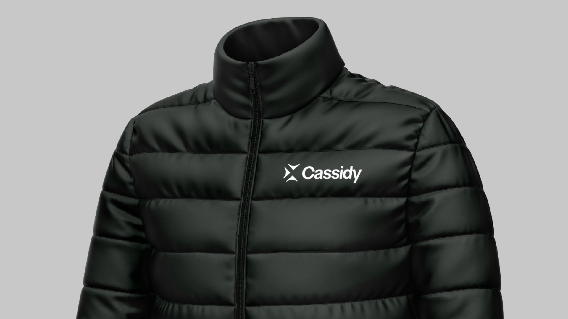 Cassidy puffer jacket mockup