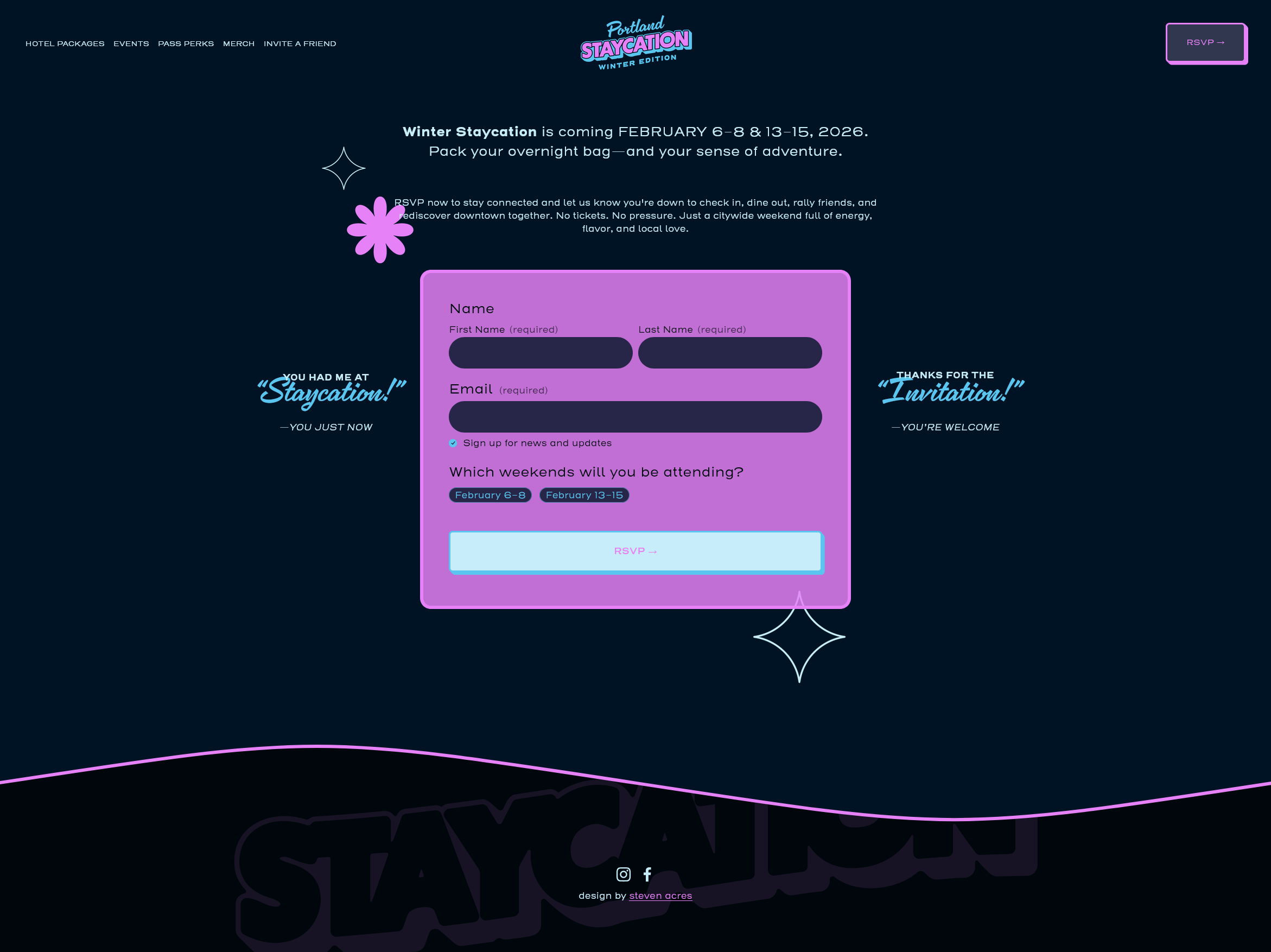pdxstaycay.com winter campaign page detail